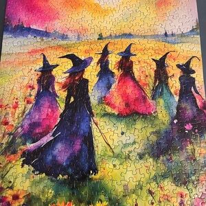 Colorful Witch Gathering Puzzle